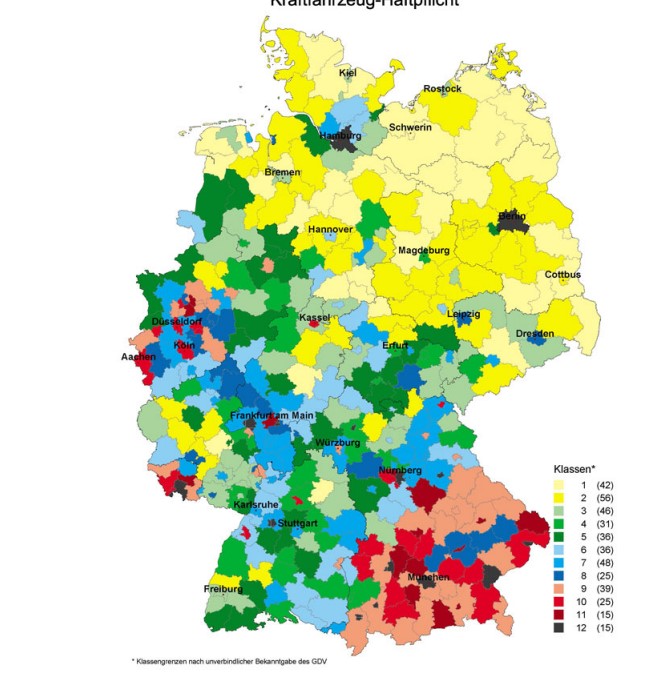 Prediction of regionalized car insurancerisks based on control variates